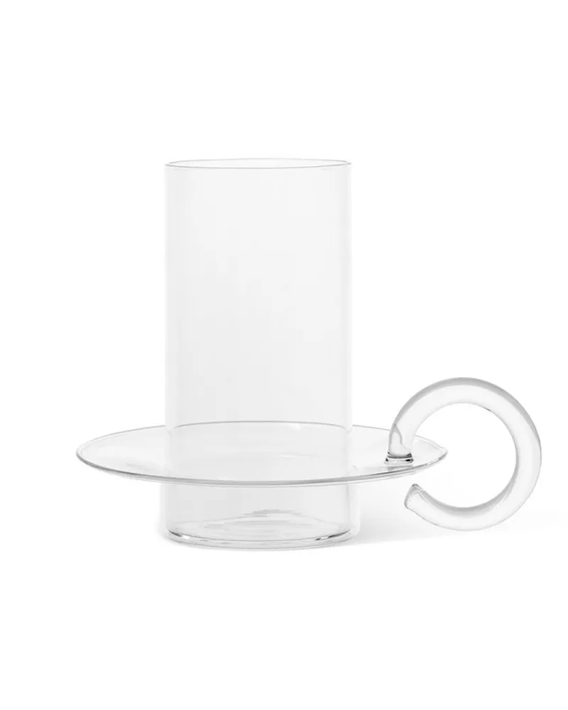 ferm LIVING Windlicht Photophore Luce - Transparent - mundgeblasenes Glas 