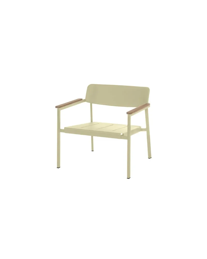EMU Lounge Sessel Shine - Beige - Teakholz - Designer Arik Levy 