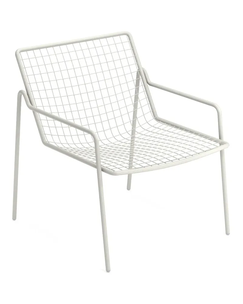 EMU Niedrig stapelbarer Sessel Rio R50 - Grau - Stahl - Designer Anton Cristell 