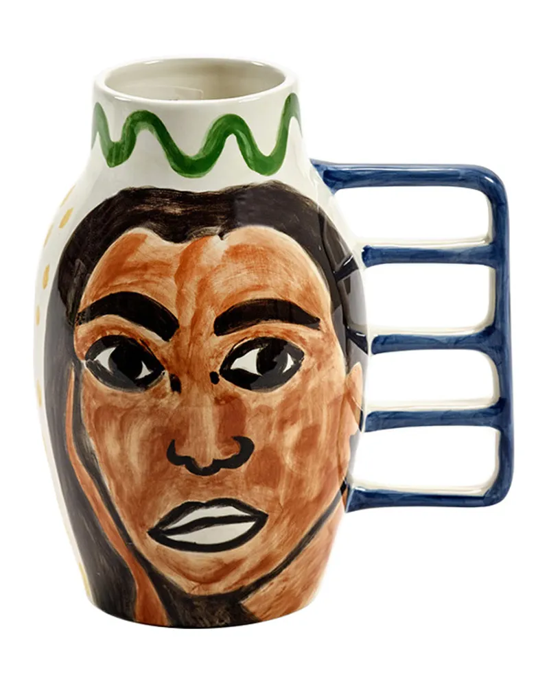 Serax Vase Santiago De Borja - Bunt - emaillierter Sandstein - Designer Shurleey 