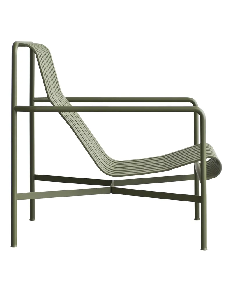 Hay Lounge Sessel Palissade - Rot - Stahl - Designer Ronan & Erwan Bouroullec 