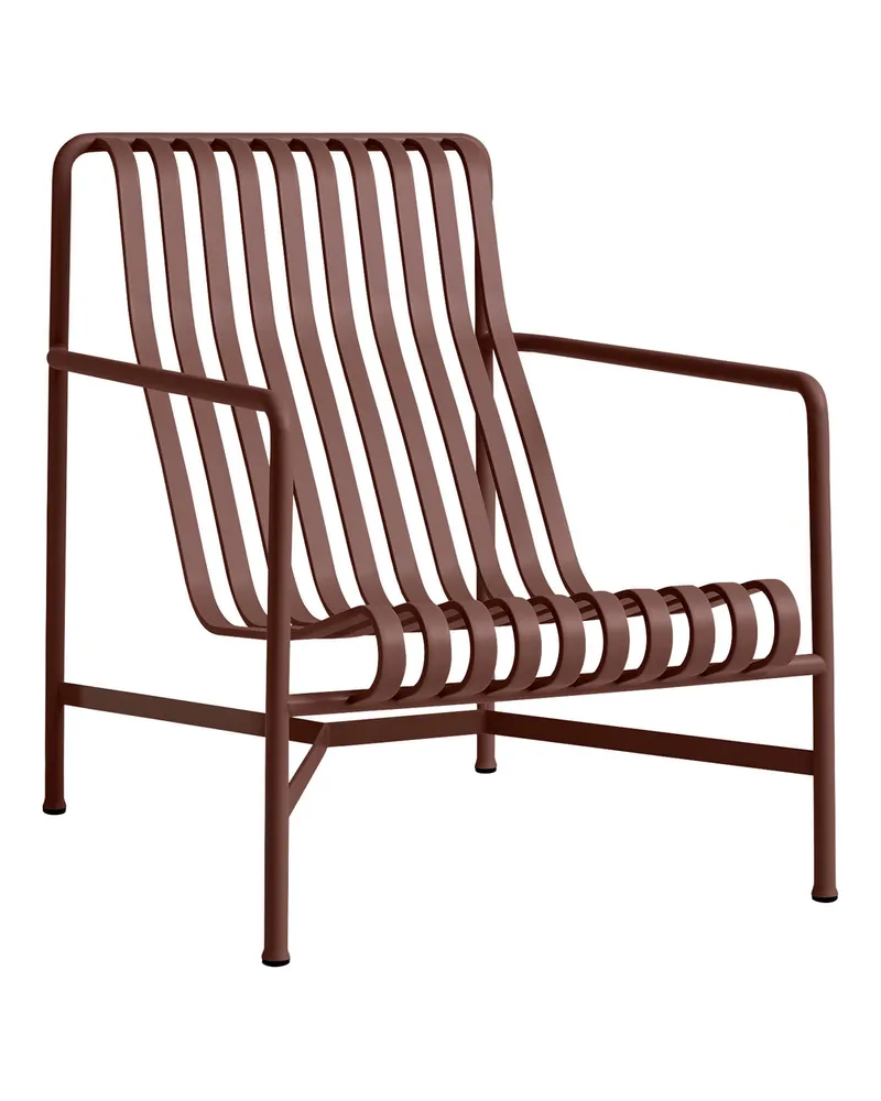 Hay Lounge Sessel Palissade - Rot - Stahl - Designer Ronan & Erwan Bouroullec 