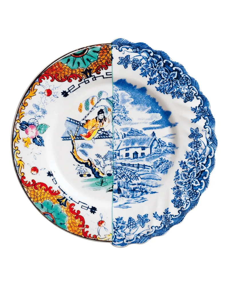 Seletti Dessertteller Hybrid - Bunt - Porzellan - Designer Studio CTRLZAK 