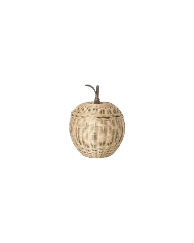 ferm LIVING Korb Kids - Holz natur - Rattan - Designer Trine Andersen 