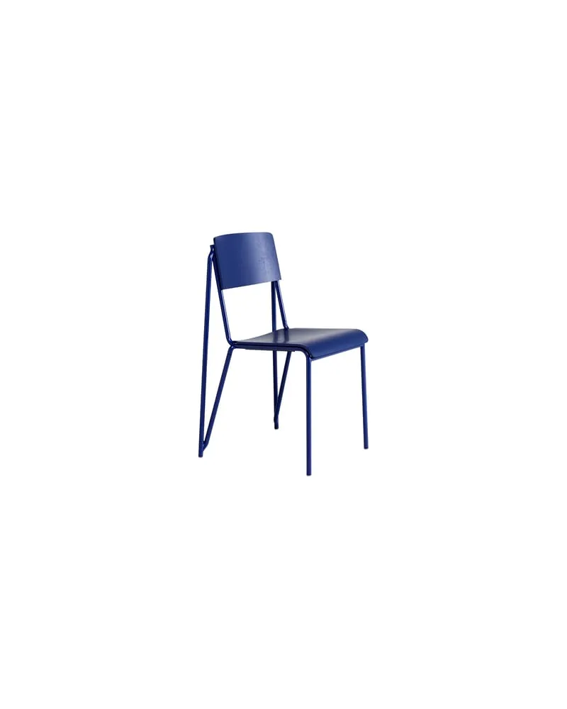 Hay Stapelbarer Stuhl Petit standard - Blau - thermolackierter Stahl - Designer Daniel Rybakken 