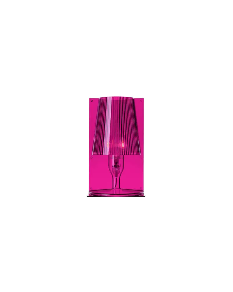 Kartell Tischleuchte Take - Rosa - Polycarbonat 2.0 - Designer Ferruccio Laviani 