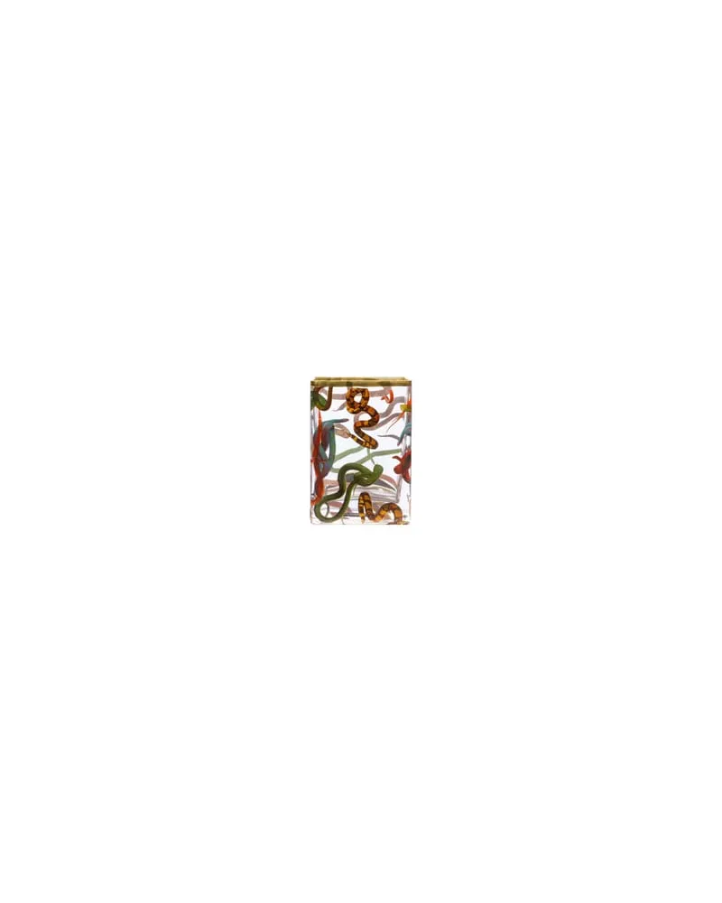 Seletti Vase Toilet Paper - Bunt - Glas - Einfassung: 24K Gold - Designer Pierpaolo Ferrari 
