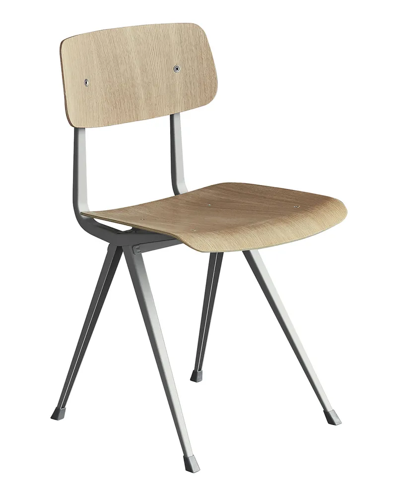 Hay Stuhl Result - Holz natur - Eichenholzfurnier - Designer Wim Rietveld 