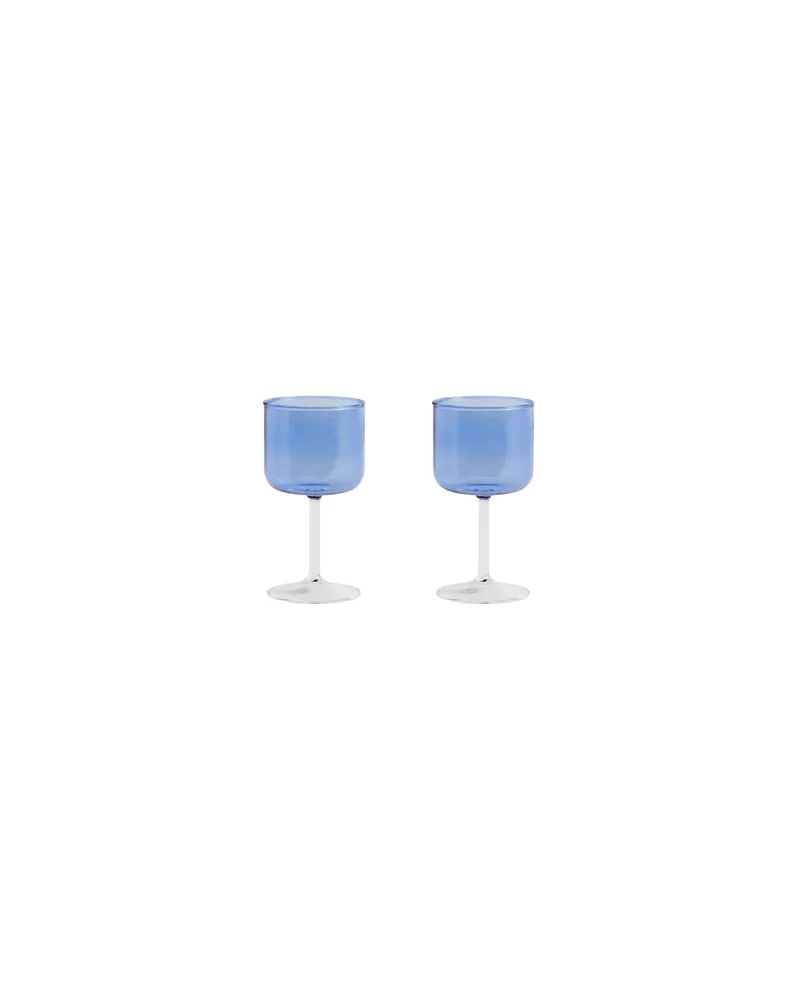 Hay Weinglas tint - Blau - Borosilikatglas 