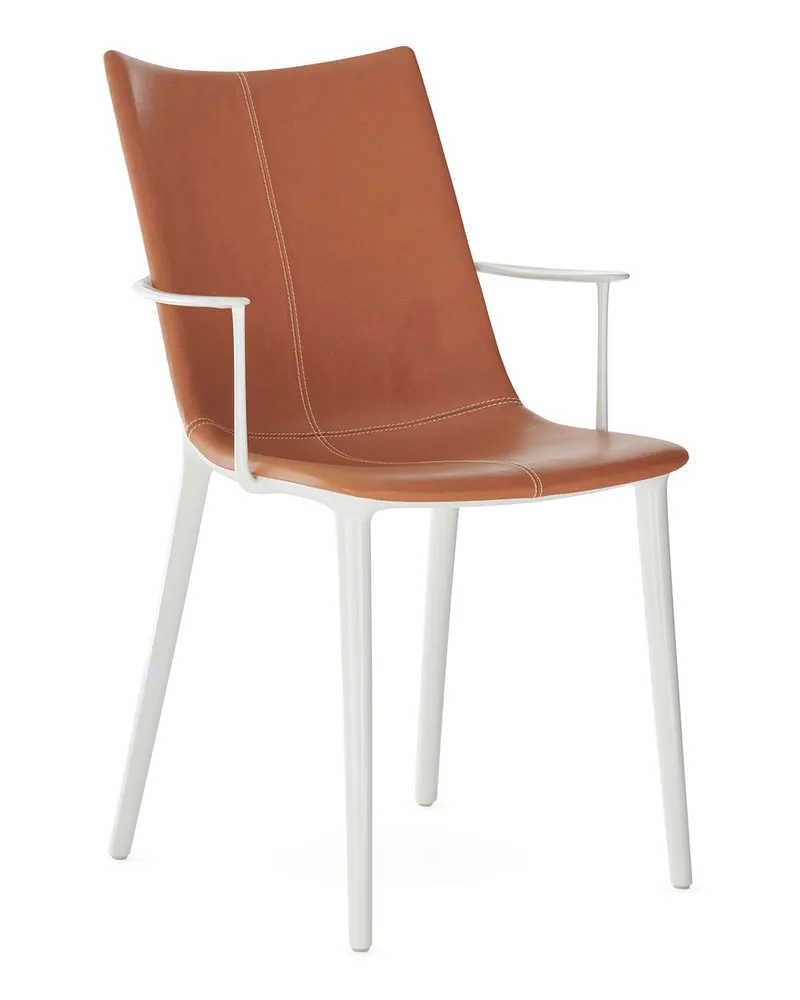 Kartell Gepolsterter Stuhl H. H.H - Schwarz - Recyceltes Polyurethan - Designer Philippe Starck 