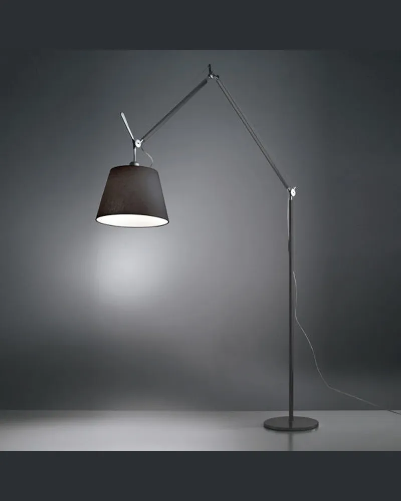 Artemide Stehleuchte Tolomeo Mega - Schwarz - bemaltes Aluminium - Designer Michele de Lucchi 
