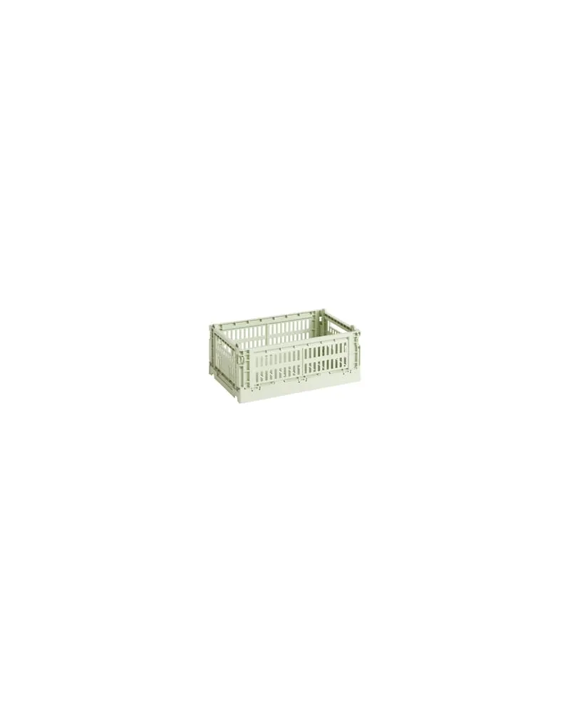 Hay Korb Colour Crate - Grün - Recyceltes Polypropylen - Designer Hay Studio 