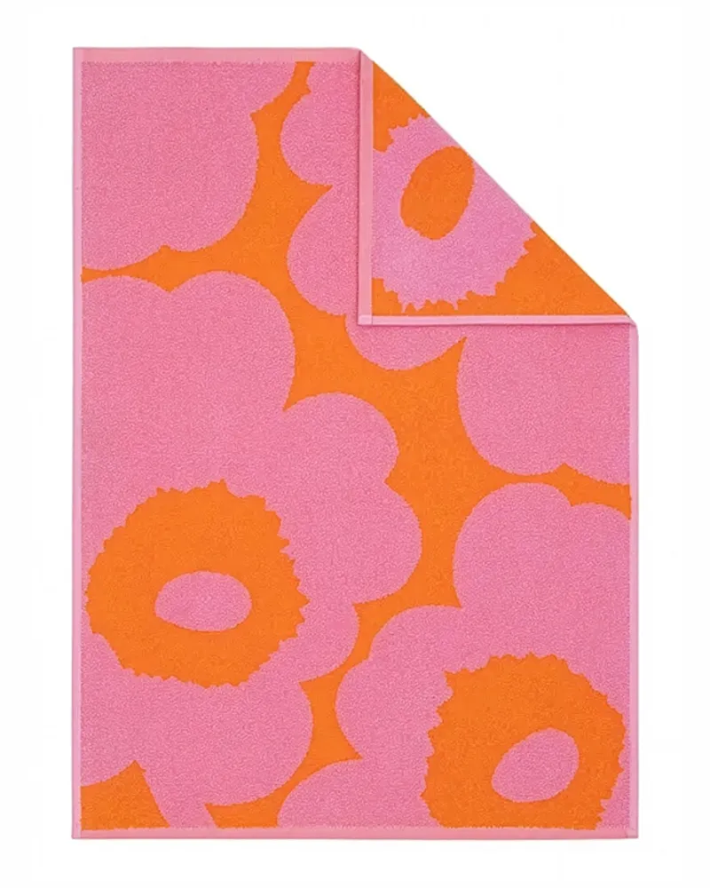 Marimekko Badetuch Unikko - Rot - Bio-Frottee-Baumwolle - Designer Maija Isola 