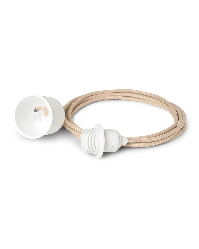 ferm LIVING Elektrisches Federungssystem Lampes rotin - Beige - Plastik - Designer Trine Andersen Beige