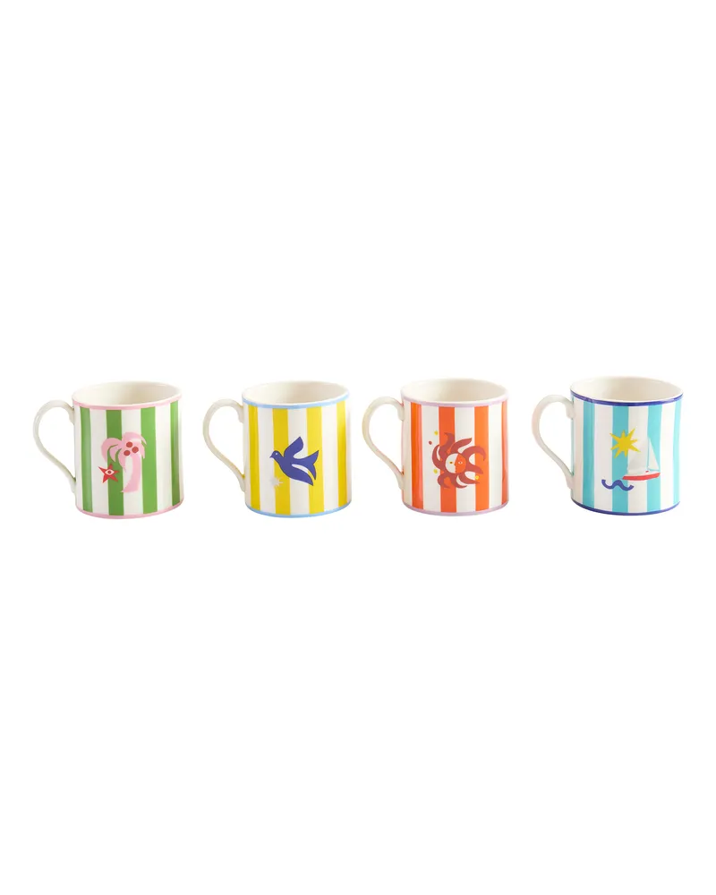 Jonathan Adler Becher Playa - Bunt - Porzellan - Designer Jonathan Adler 