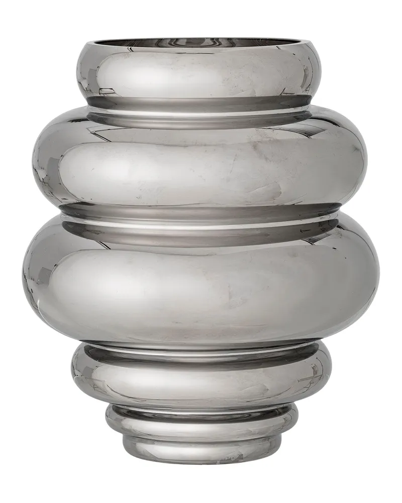 Bloomingville Vase Zorya - Silber - mundgeblasenes Glas 