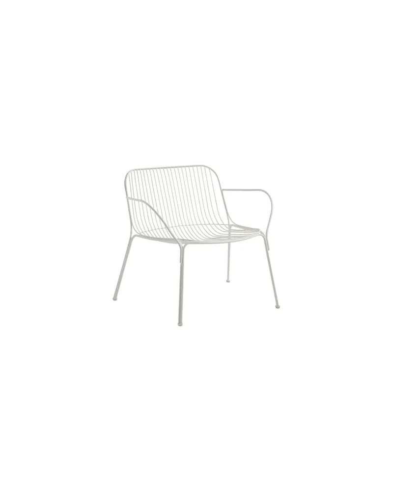 Kartell Lounge Sessel HiRay - Weiß - bemalter galvanisierter Stahl - Designer Ludovica & Roberto Palomba 