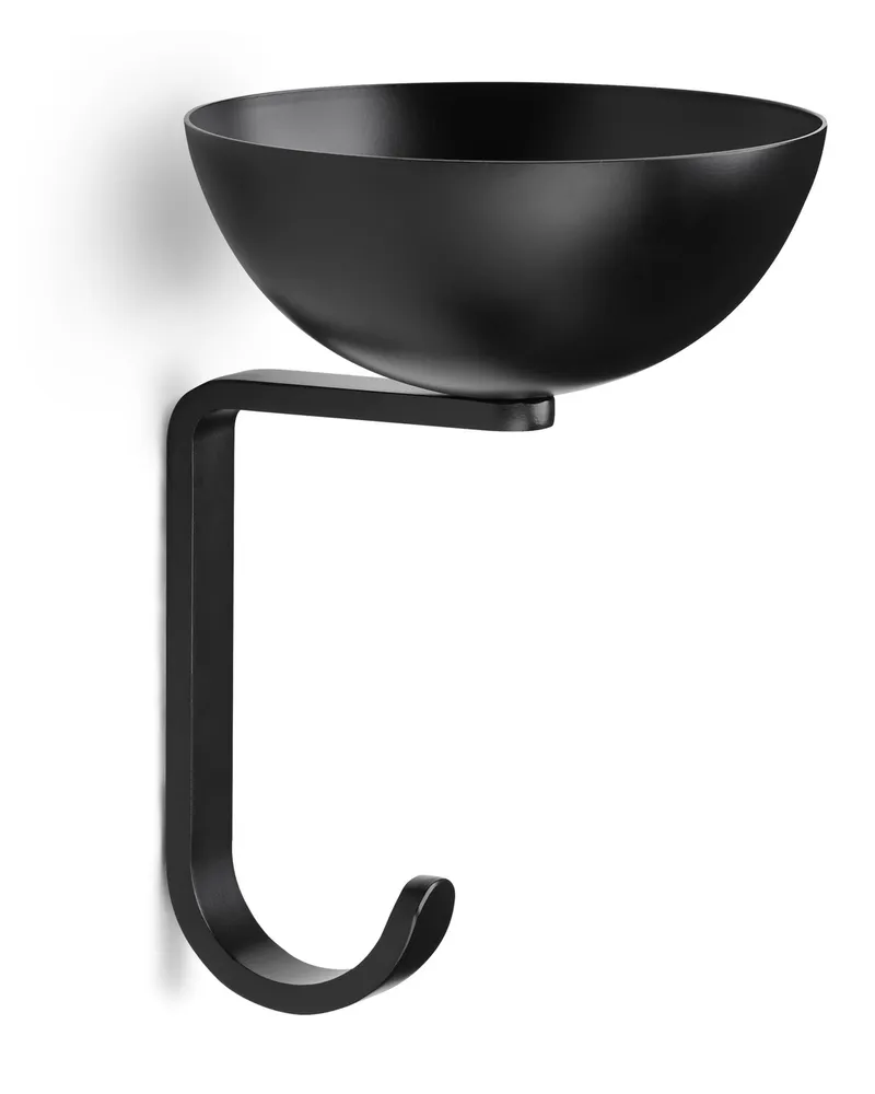 Northern Wandhaken Nest - Schwarz - lackierter Stahl - Designer Stine Aas 