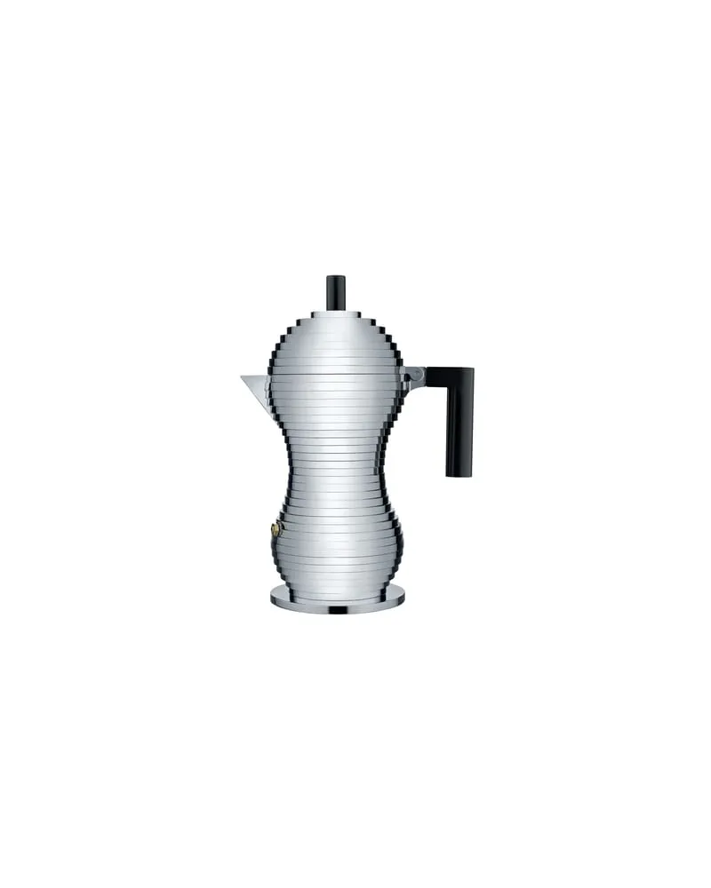 Alessi italienischer Kaffeebereiter Pulcina - Metall - Gussaluminium - Designer Michele de Lucchi 