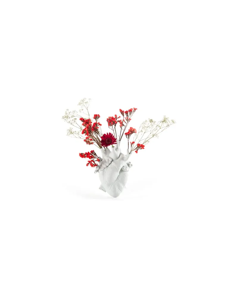 Seletti Vase Love in Bloom - Weiß - Porzellan - Designer Marcantonio 