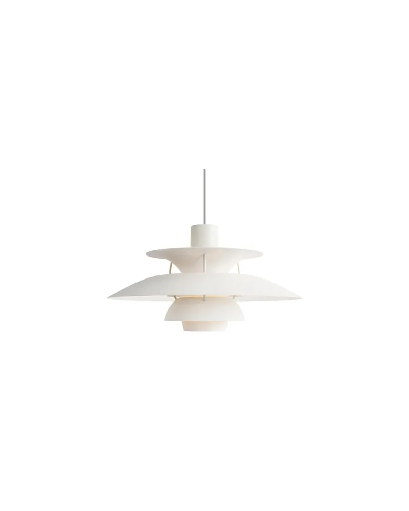 Louis Poulsen Pendelleuchte PH - Weiß - lackiertes Aluminium - Designer Poul Henningsen 