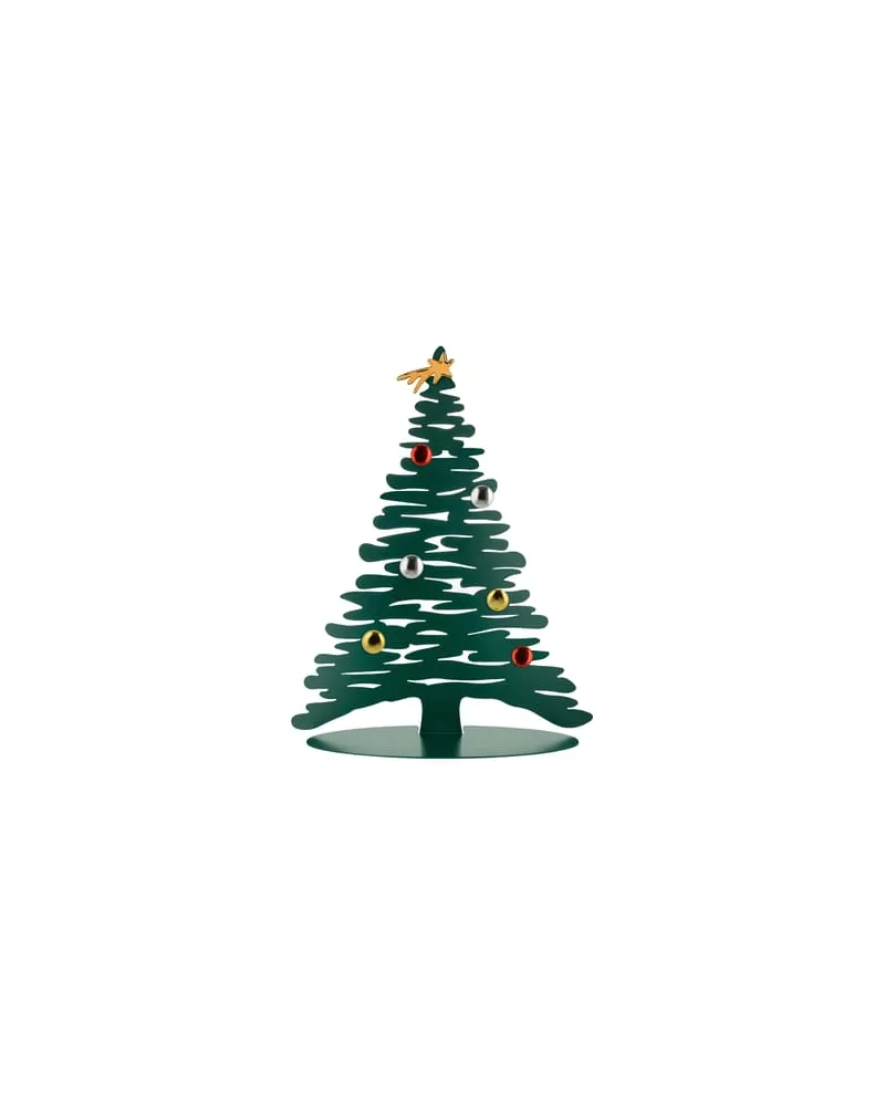 Alessi Weihnachtsdeko Noël - Grün - Epoxidbeschichteter Stahl - Designer Donia Maaoui 