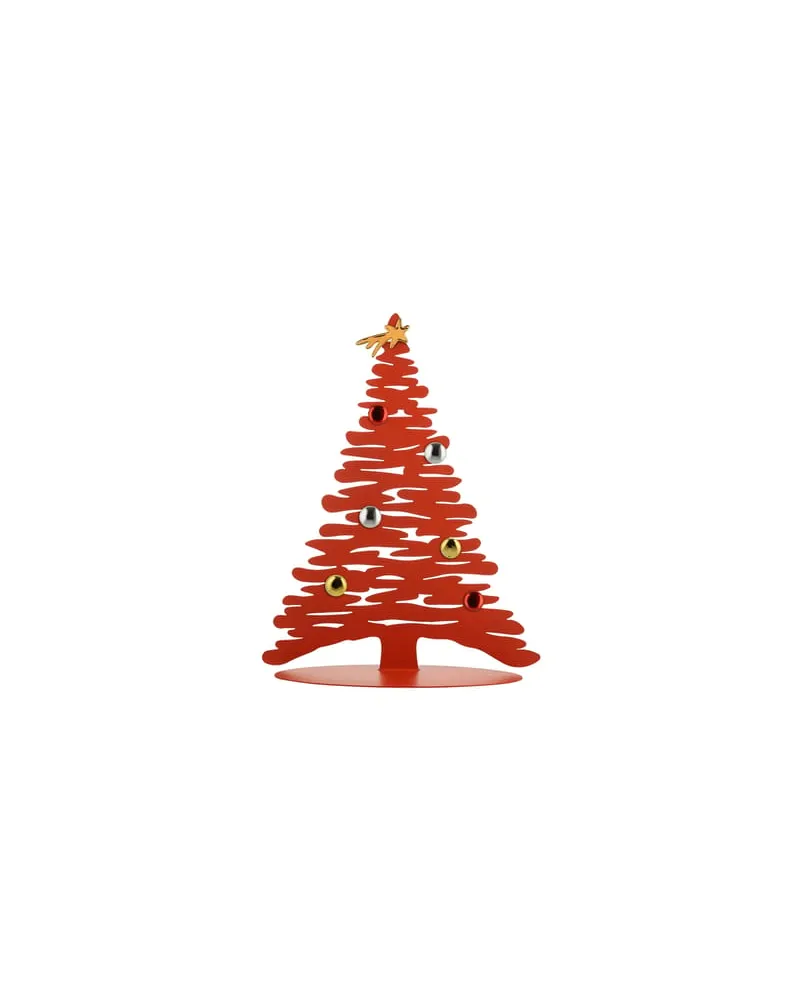 Alessi Weihnachtsdeko Noël - Rot - Porzellan - Designer Donia Maaoui 