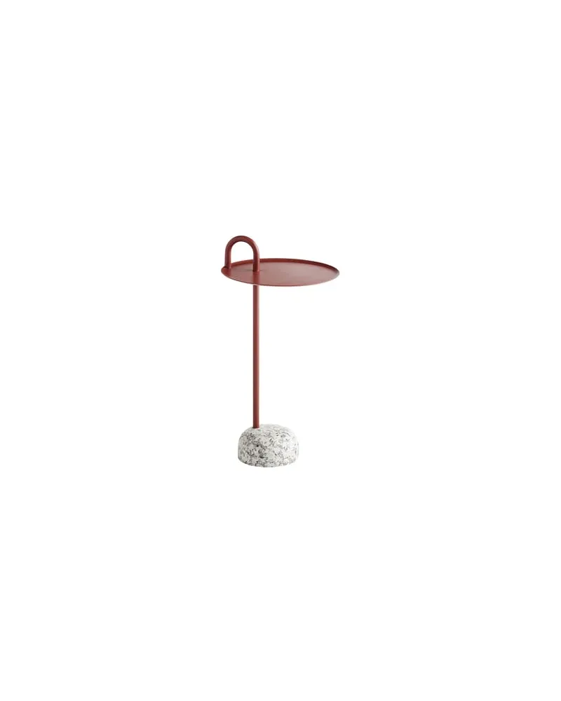 Hay Beistelltisch Bowler - Rot - Epoxid-lackierter Stahl - Designer Shane Schneck 