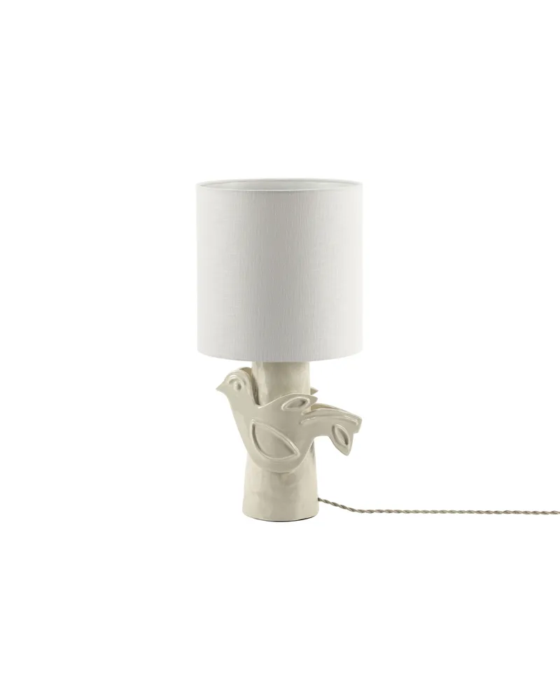 Serax Tischleuchte Paloma - Beige - emaillierter Sandstein - Designer Marie Michielssen 
