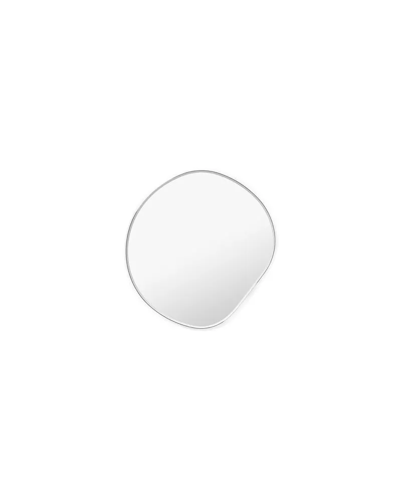 ferm LIVING Wandspiegel Pond - Metall - Zink verchromt 