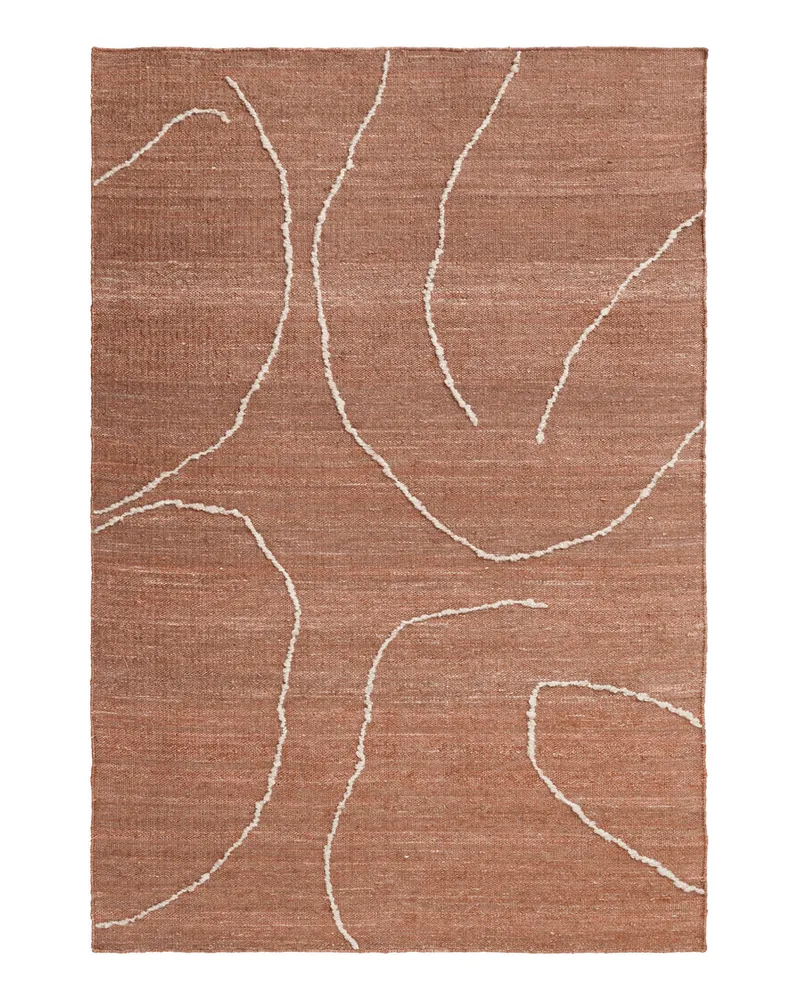 ferm LIVING Teppich Gesso - Orange - Jute 