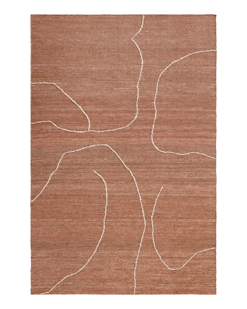 ferm LIVING Teppich Gesso - Orange - Jute 