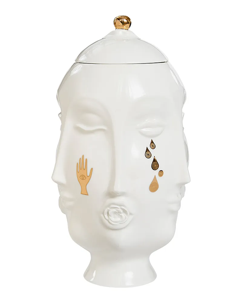 Jonathan Adler Vase - Gold - Porzellan - Designer Jonathan Adler 