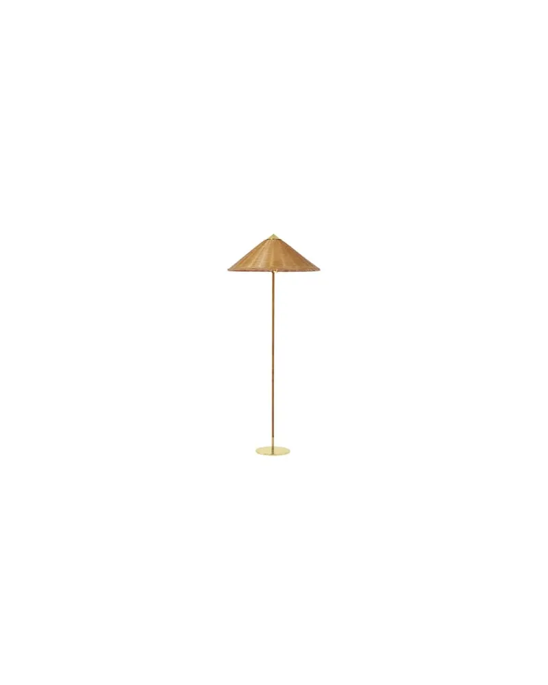 Gubi Stehleuchte Tynell - Holz natur - Rattan, natur - Designer Paavo Tynell 