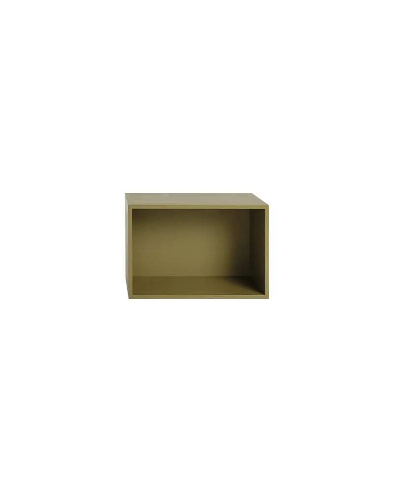 Muuto Regal Stacked - Grün - mitteldichte bemalte Holzfaserplatte - Designer Julien De Smedt 