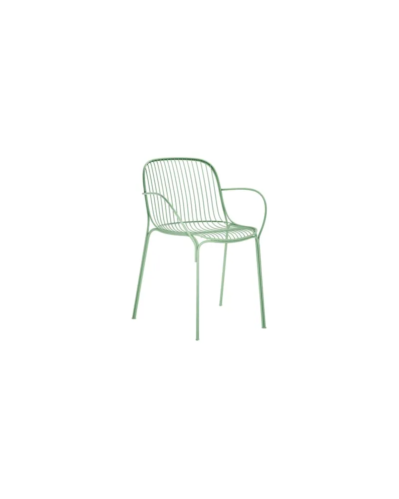 Kartell Sessel HiRay - Grün - bemalter galvanisierter Stahl - Designer Ludovica & Roberto Palomba 