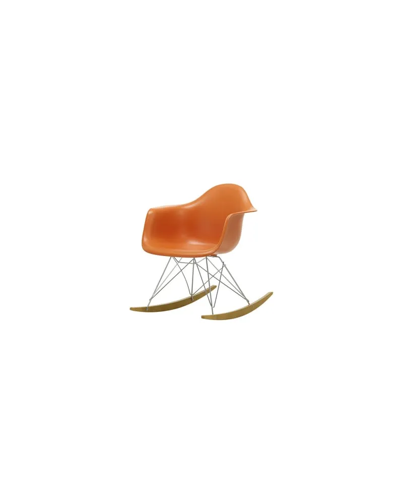 Vitra Schaukelstuhl Eames Plastic - Orange - Massivahorn - Designer Charles & Ray Eames 