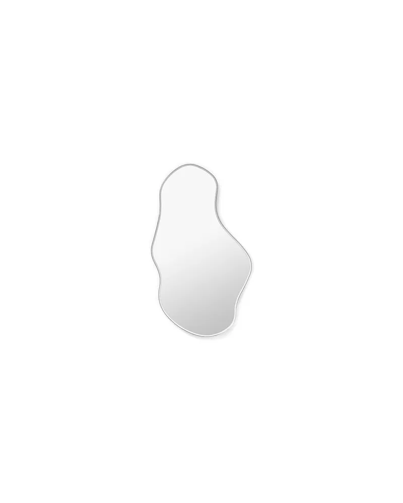 ferm LIVING Wandspiegel Pond - Metall - Zink verchromt 