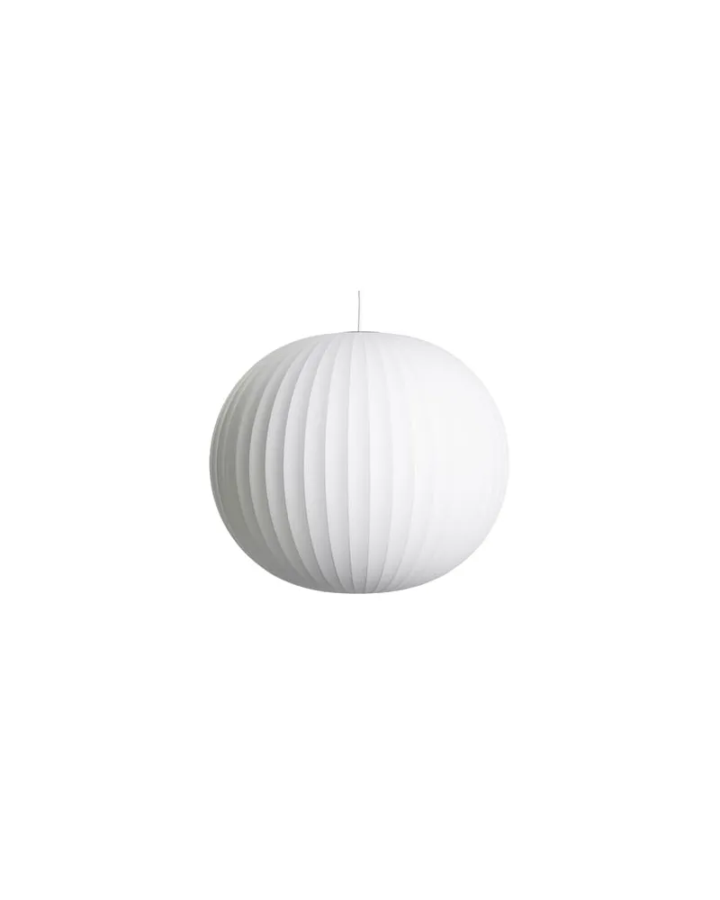 Hay Pendelleuchte Nelson - Weiß - Leinen Polymer - Designer George Nelson 