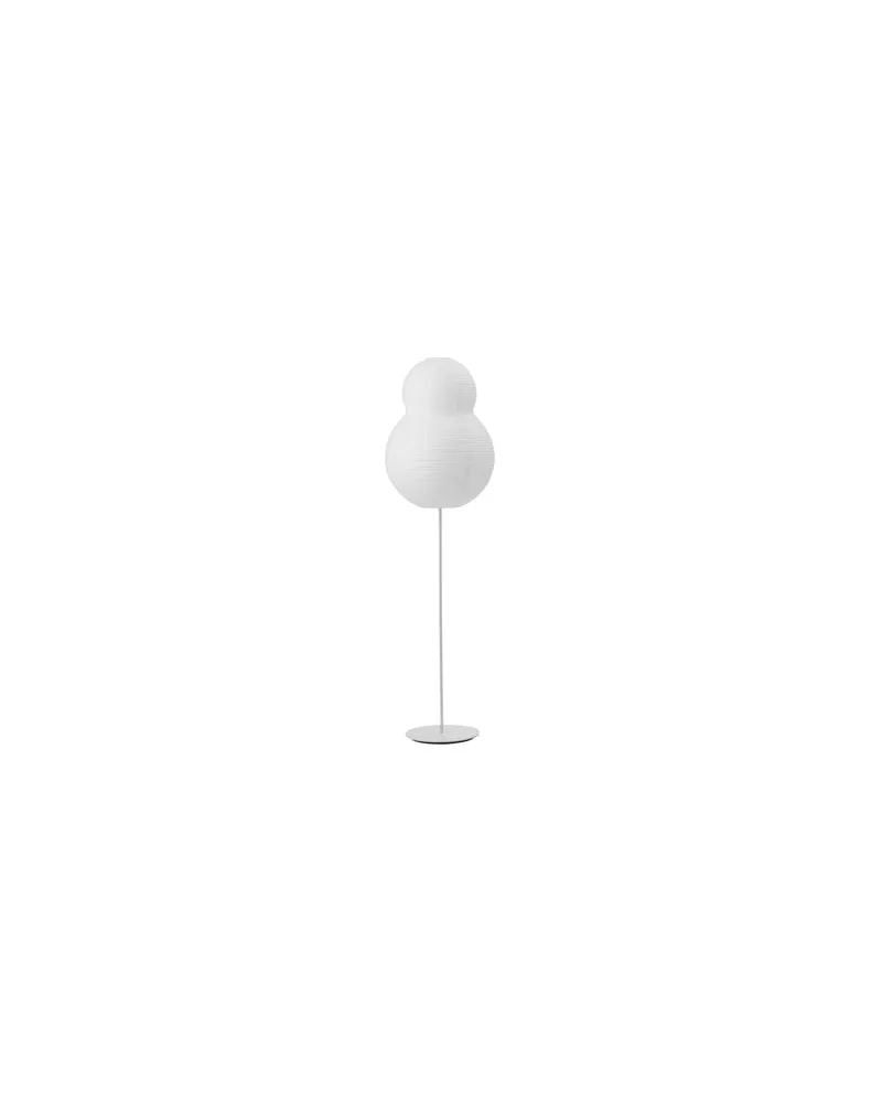 Normann Copenhagen Stehleuchte Puff - Weiß - Reispapier - Designer Saskia Huebner 