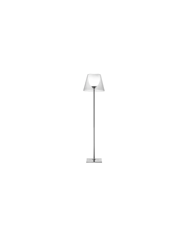 Flos Stehleuchte K Tribe - Transparent - poliertes Aluminium - Designer Philippe Starck 