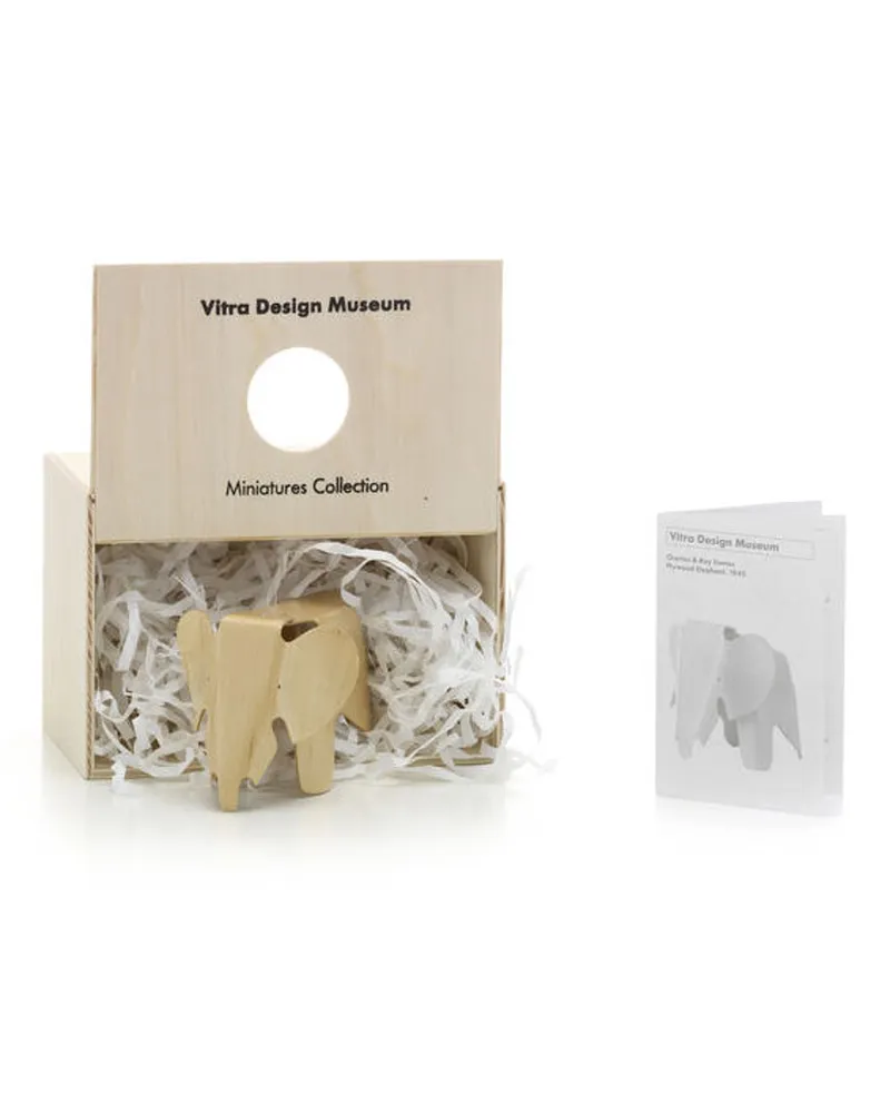 Vitra Miniatur Miniatures - Holz natur - Gebogenes Sperrholz - Designer Jean Prouvé 