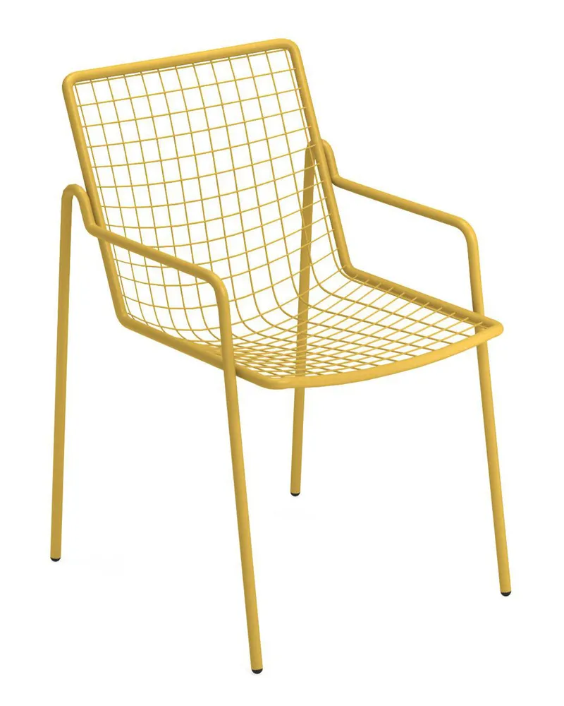 EMU Stapelbarer Sessel Rio R50 - Gelb - Stahl - Designer Anton Cristell 