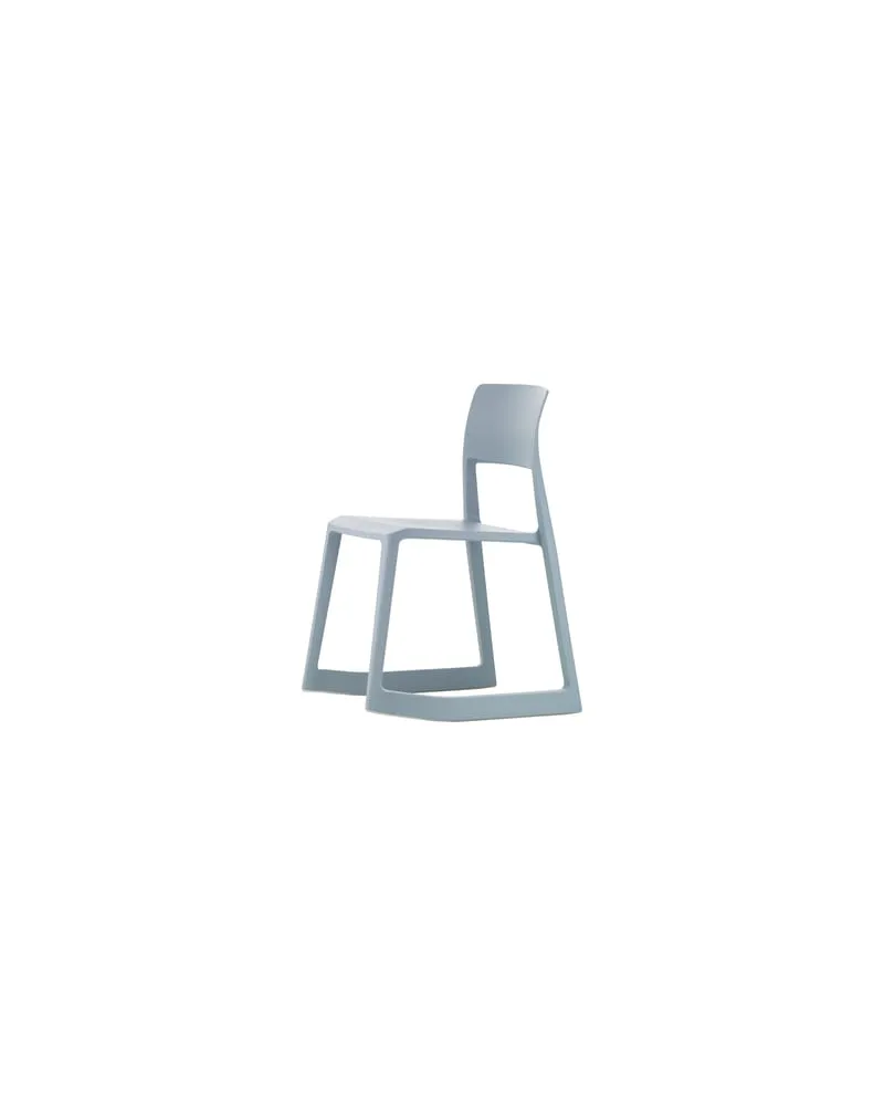 Vitra Stapelbarer Stuhl Tip Ton - Blau - Recyceltes Polypropylen - Designer Jay Osgerby 