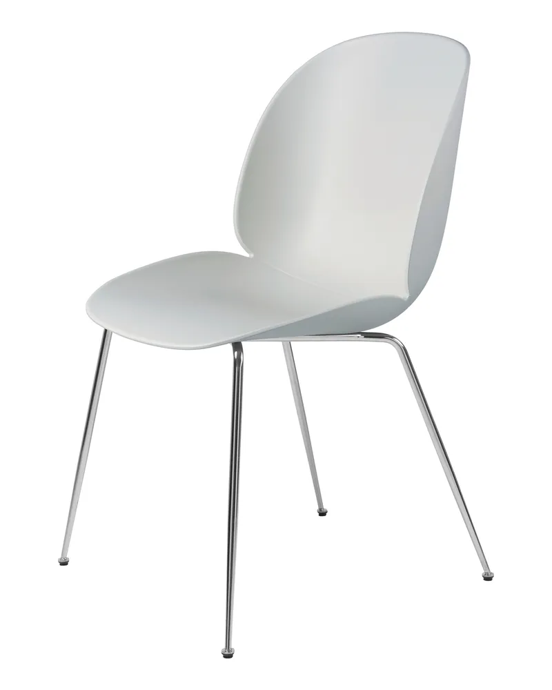 Gubi Stuhl Beetle - Grau - Recyceltes Polypropylen - Designer GamFratesi 