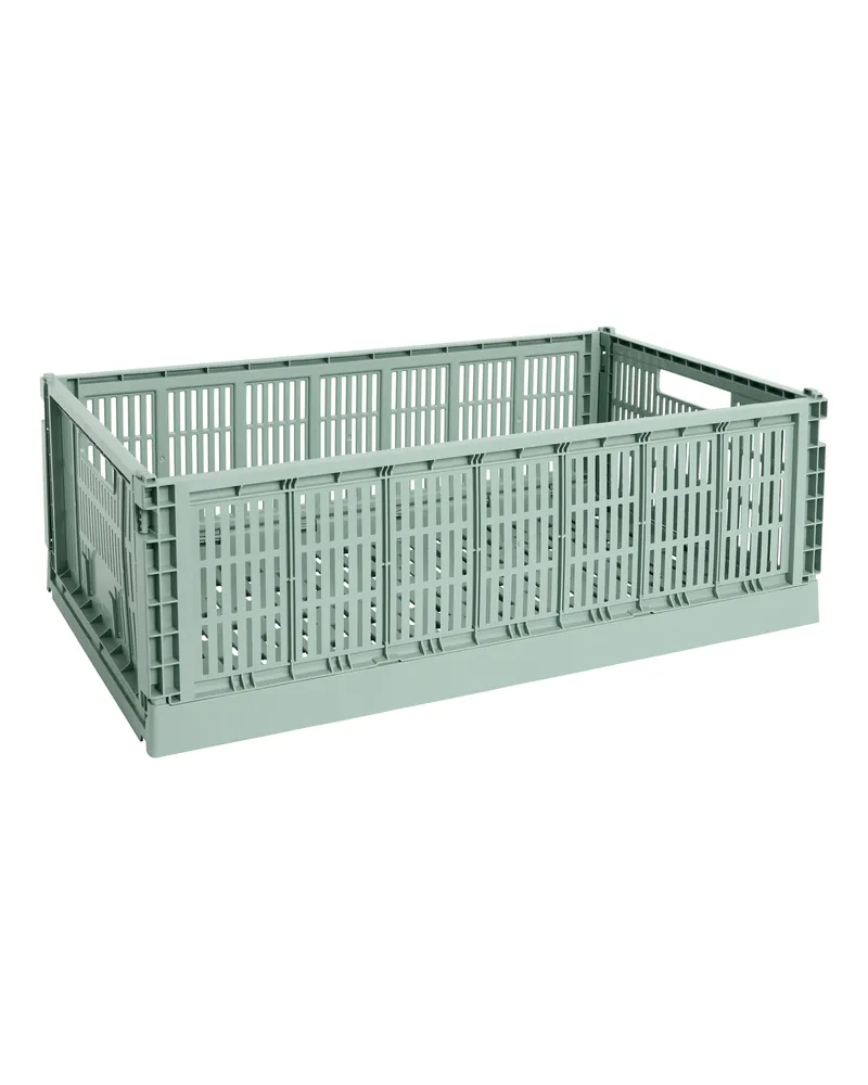 Hay Korb Colour Crate - Grau - Recyceltes Polypropylen - Designer Hay Studio 