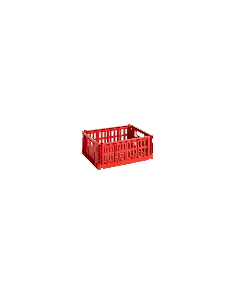 Hay Korb Colour Crate - Rot - Recyceltes Polypropylen - Designer Hay Studio 