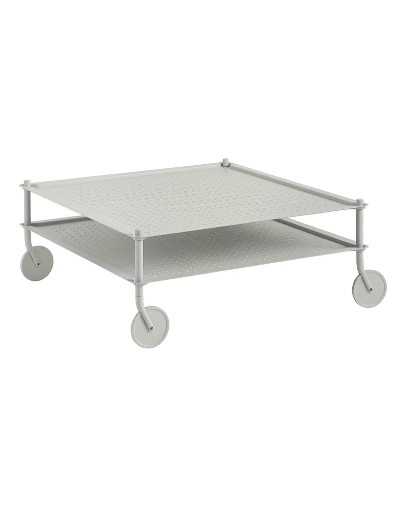 Muuto Couchtisch Flow - Grau - Geprägter Stahl - Designer Normal Studio 