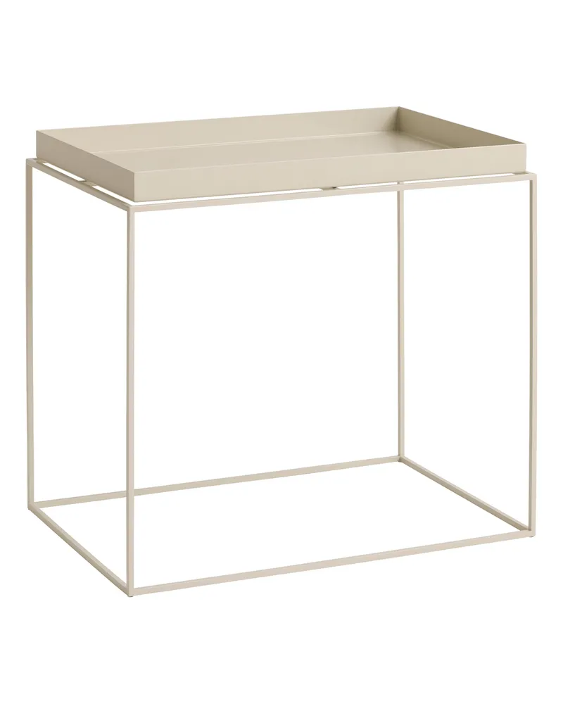 Hay Couchtisch Tray - Beige - thermolackierter Stahl - Designer Hay Studio 