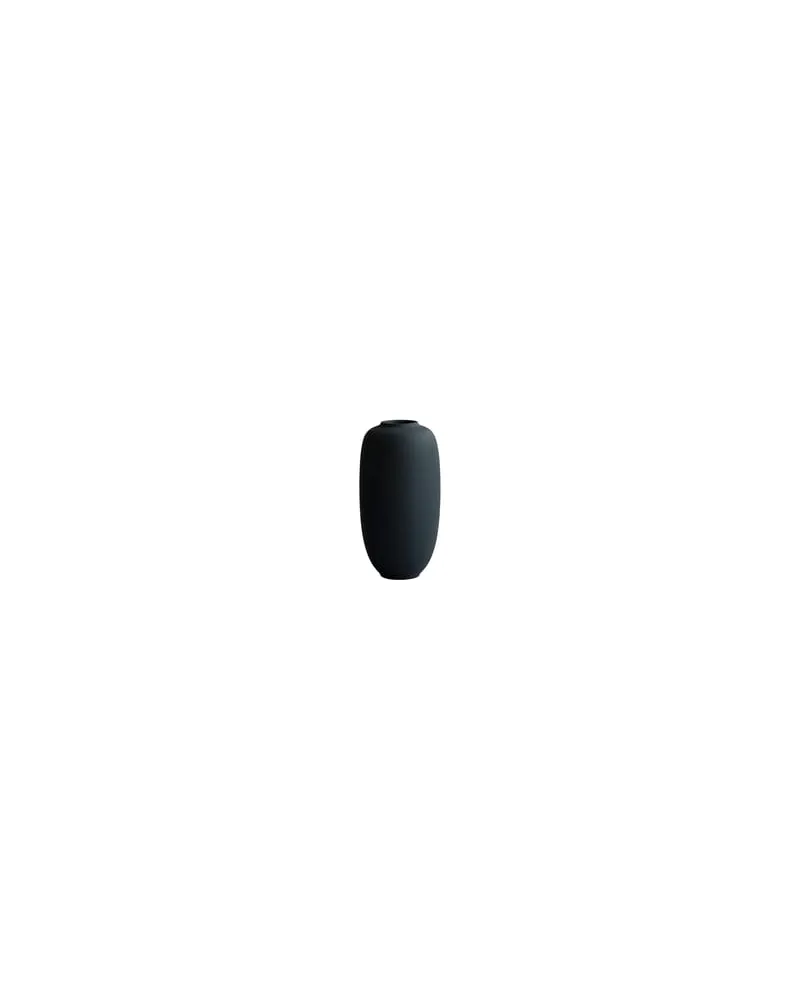 101 Copenhagen Vase Sunao - Schwarz - emaillierte Keramik - Designer Tommy Hyldahl 